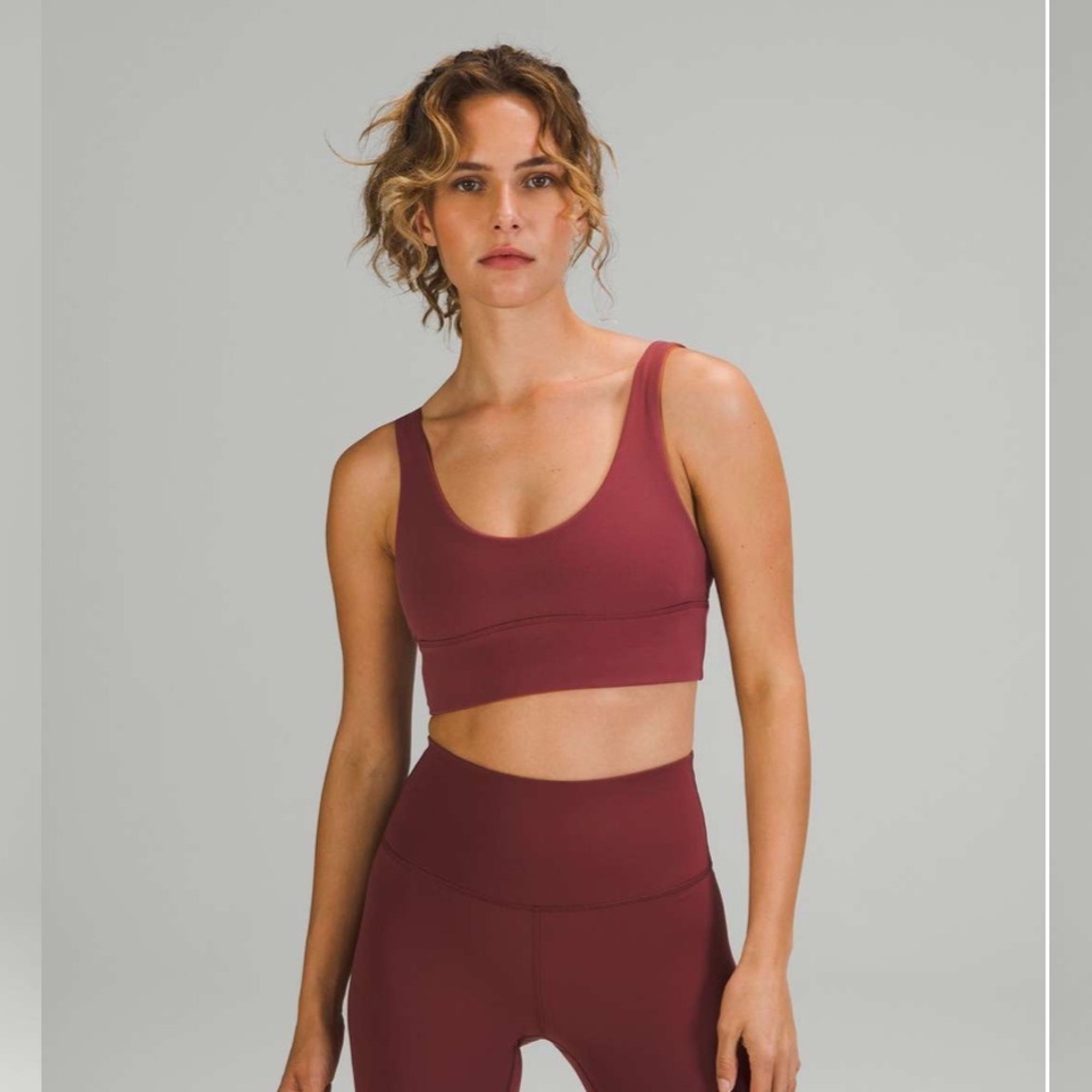 • Lululemon • Women’s Align Sports Bra Maroon Color 4